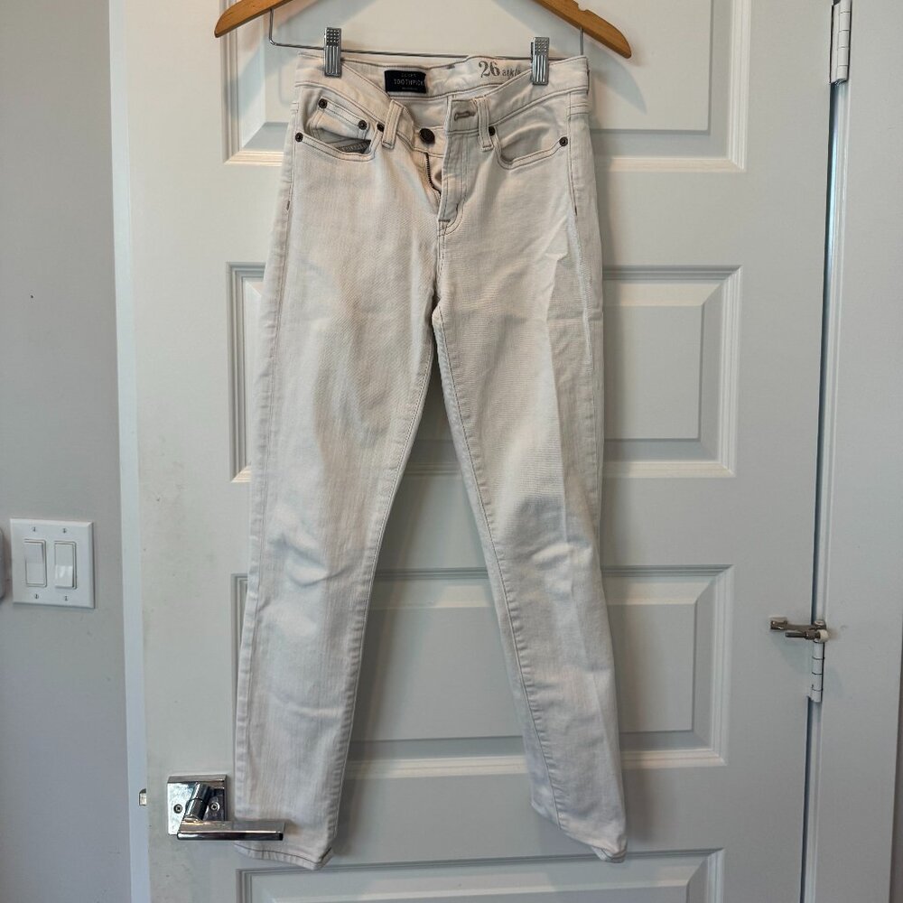 J Crew Toothpick Ankle Skinny Jean, Light Khaki